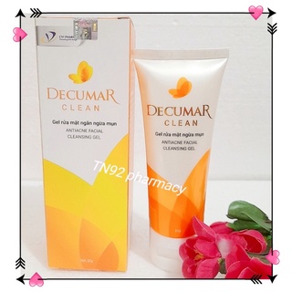 Sữa rửa mặt Decumar Clean Gel rửa mặt ngăn ngừa mụn 50gr