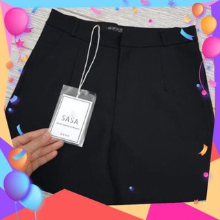 Quần short nữ lưng cao chất vải tuyết mưa cạp cao siêu tôn dáng