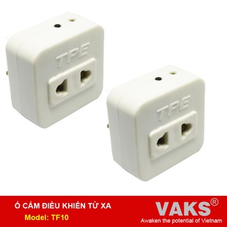 02 cái Ổ cắm điều khiển từ xa - có hẹn giờ - TPE TF10 (Học được remote sóng 315Mhz và sóng hồng ngoại)