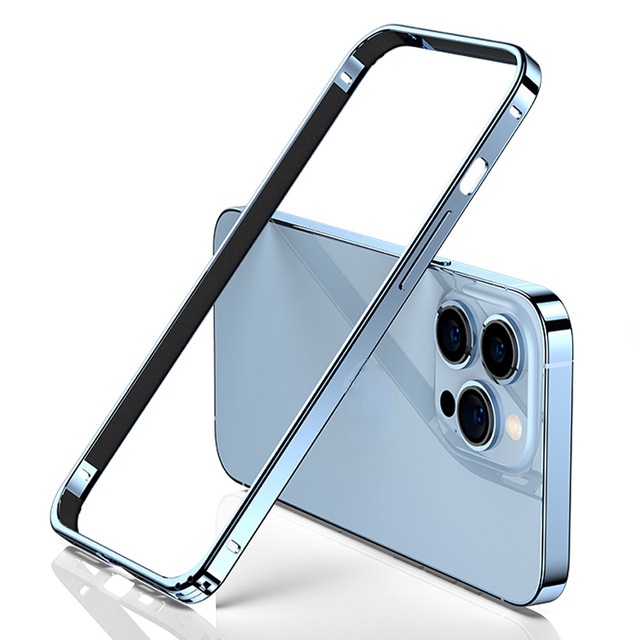 Ốp Điện Thoại Silicon Viền Nhôm Chống Sốc Cho iPhone 13 Pro MAX 12 Pro MAX