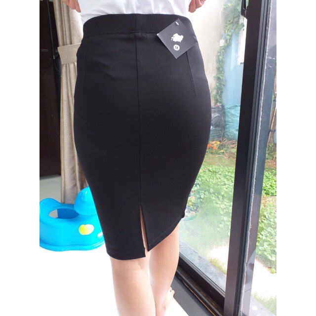 Chân váy công sở bút chì xẻ sau vải umi Hàn ( có khóa sau ) | BigBuy360 - bigbuy360.vn