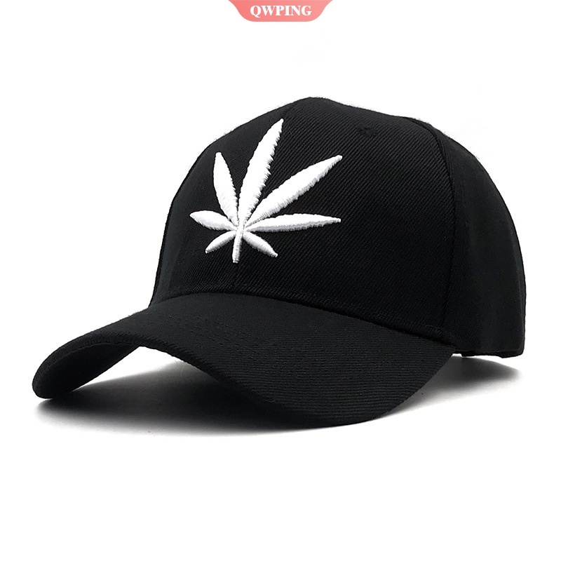 Nón Lưỡi Trai Thêu Hình Lá Phong 100% Cotton Thời Trang