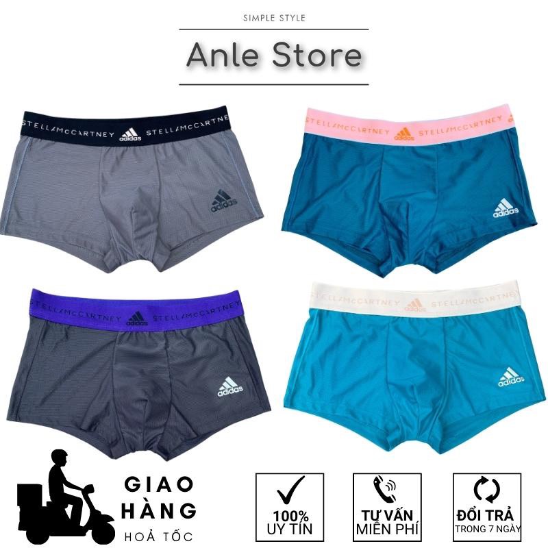 Sét 4 Quần lót nam quần lót boxer vải lụa băng lỗ thoáng thoát khí siêu co giãn cao cấp Quần sịp nam size 45kg-95kg