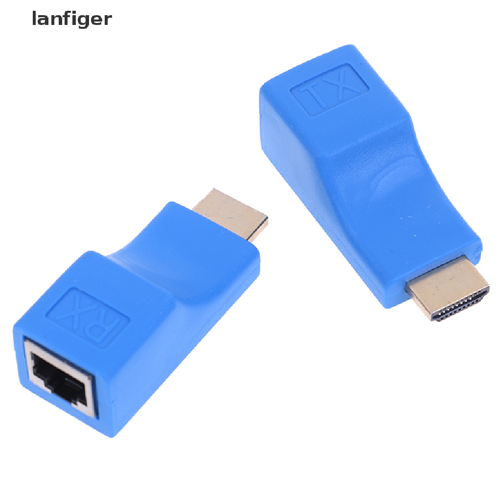 Set 2 Bộ Khuếch Đại Mạng Lanf 1080p hdmi Sang rj45 cat 5e / 6