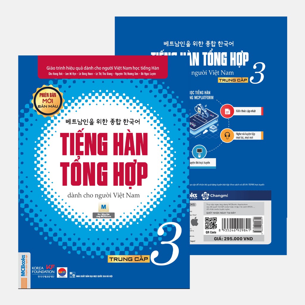 Sách - Tiếng Hàn Tổng Hợp Dành Cho Người Việt Nam Trung Cấp Tập 3 (4 màu) - Phiên Bản Mới 2020, Kèm App Học Online