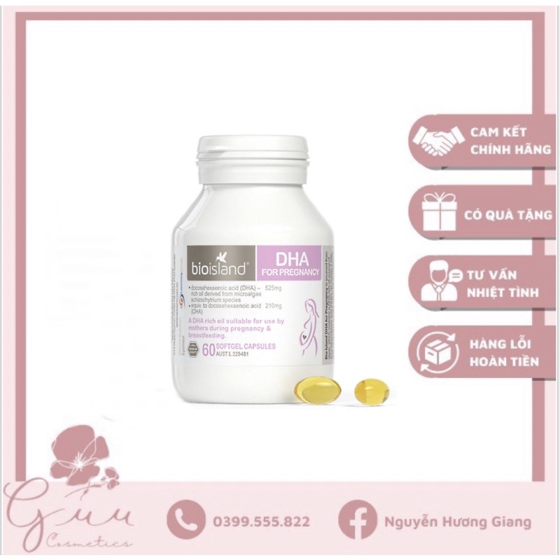 Viên uống Bio Island DHA dành cho bà bầu Úc