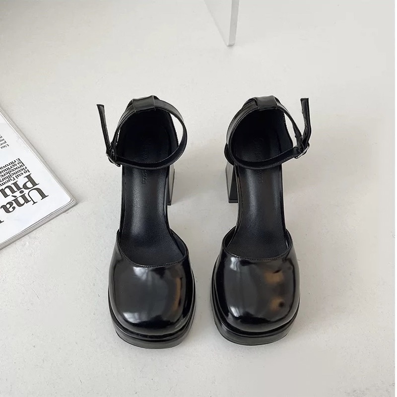 GIÀY BÚP BÊ ĐẾ CAO 9CM B263 CÓ QUAI