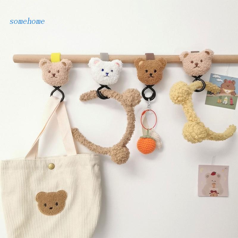 Móc Treo Đồ Hình Gấu Hoạt Hình Gắn Xe Đẩy Em Bé