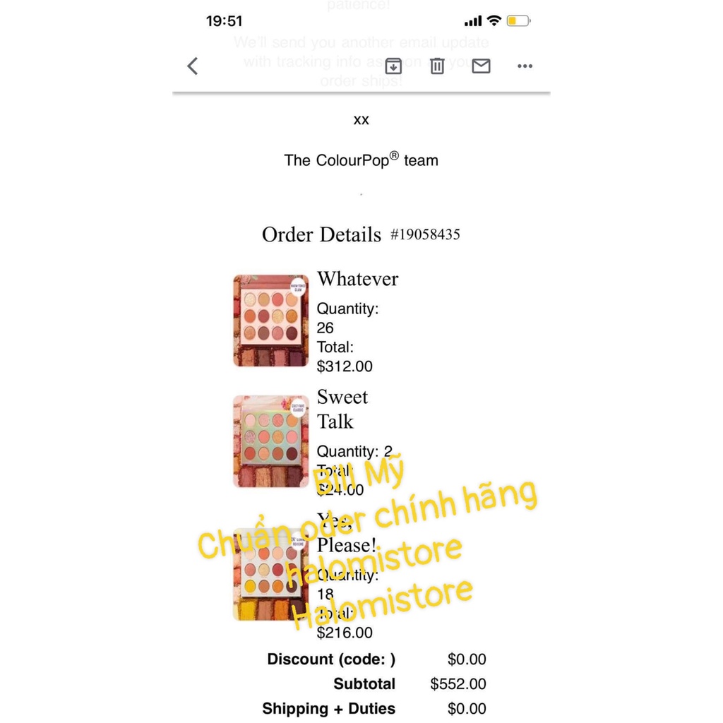 Bảng Phấn Mắt Colourpop Orange 9 Ô You Glad Pressed Powder Palette  tone cam vàng cực xinh chính hãng HALOMI