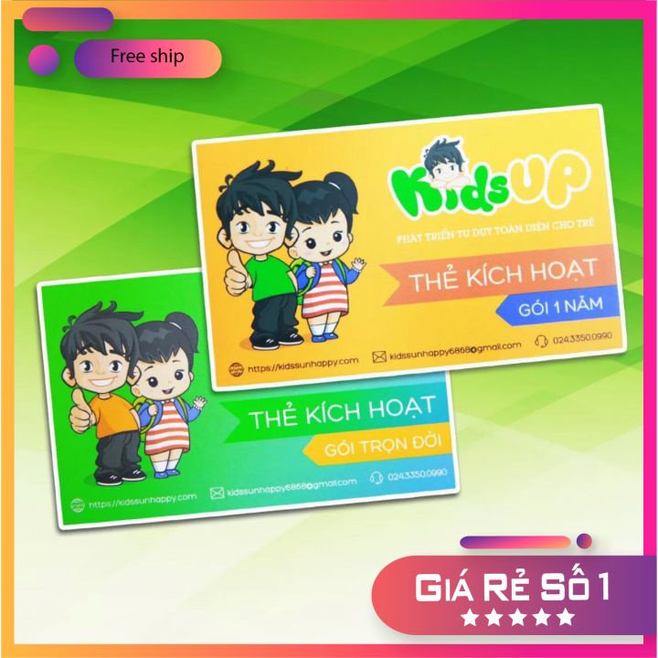 Thẻ học Kids up cho bé  - Full kho