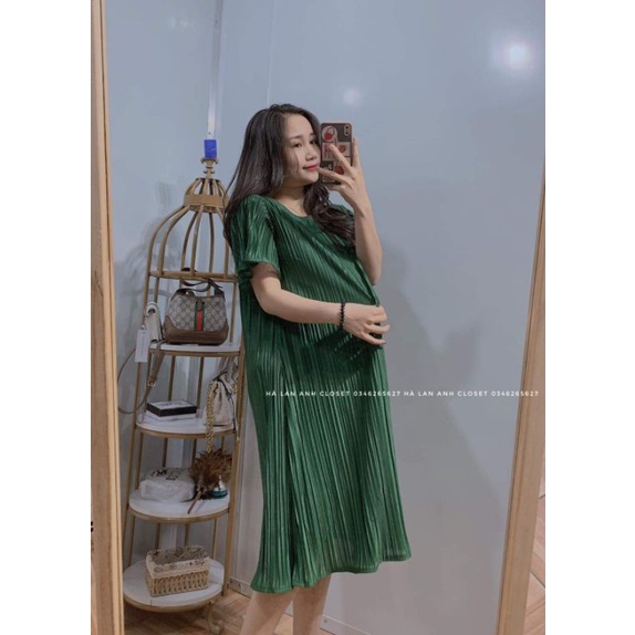 Váy bầu thiết kế dập ly QC
