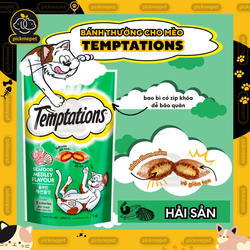 Snack Bánh Thưởng Temptations cho Mèo Mọi Lứa Tuổi 75g
