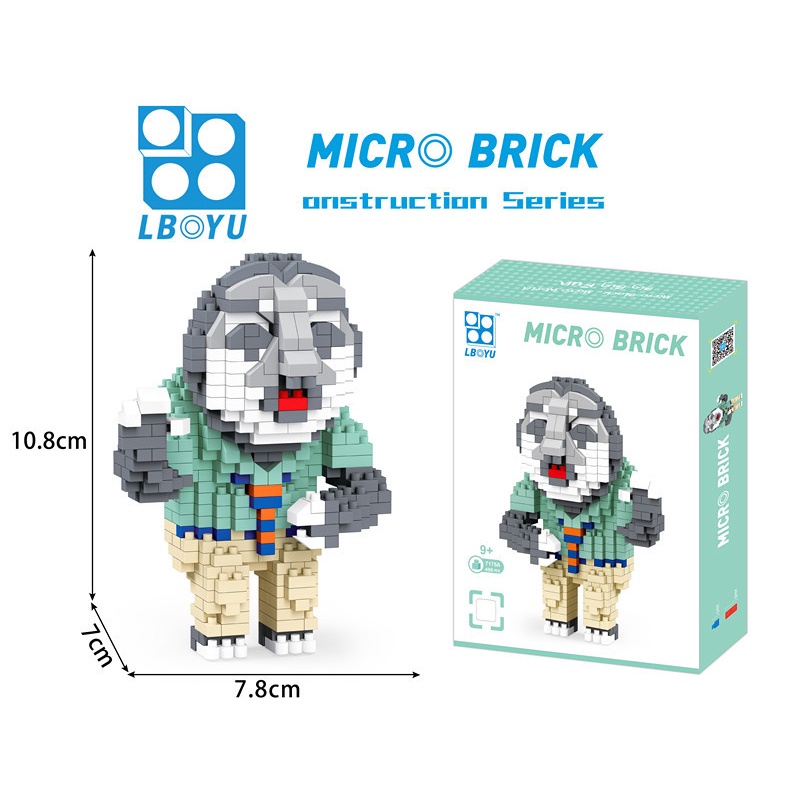 Lepaiyu Bộ Đồ Chơi Lắp Ráp Mô Hình Hoạt Hình Thỏ Cáo Thu Nhỏ Cho Trẻ Em