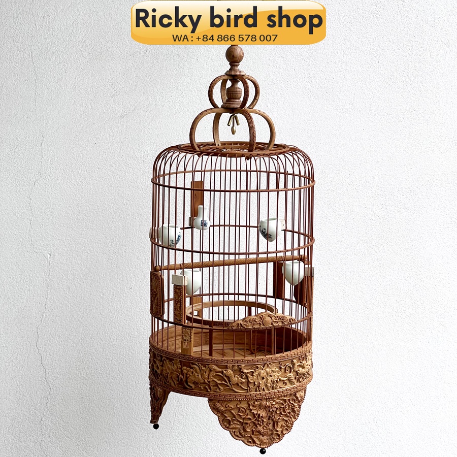 Lồng chim tre, Puteh bird cage -  Squirrel 01 design