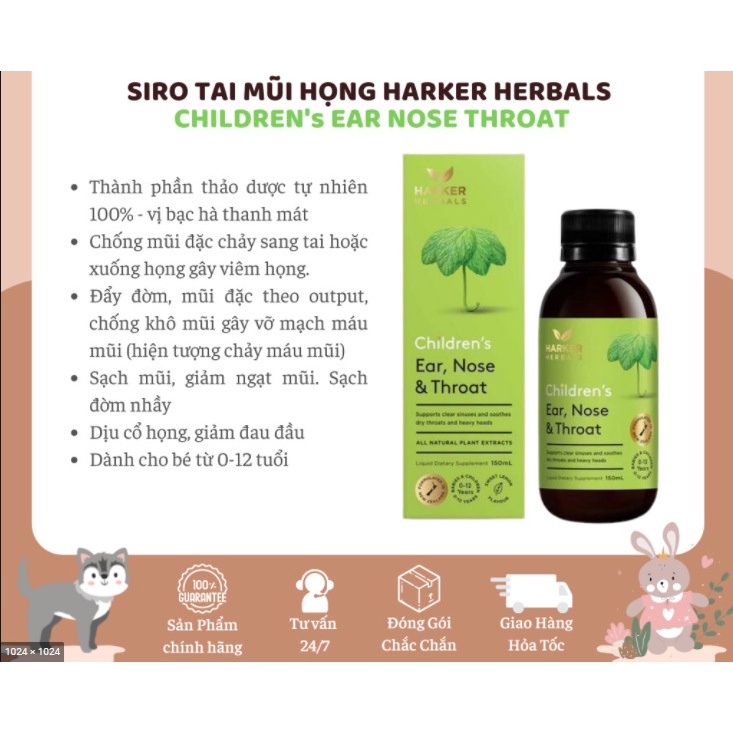 Sir.o Harker xanh lá cho bé sơ sinh tai-mũi-họng t10/2024