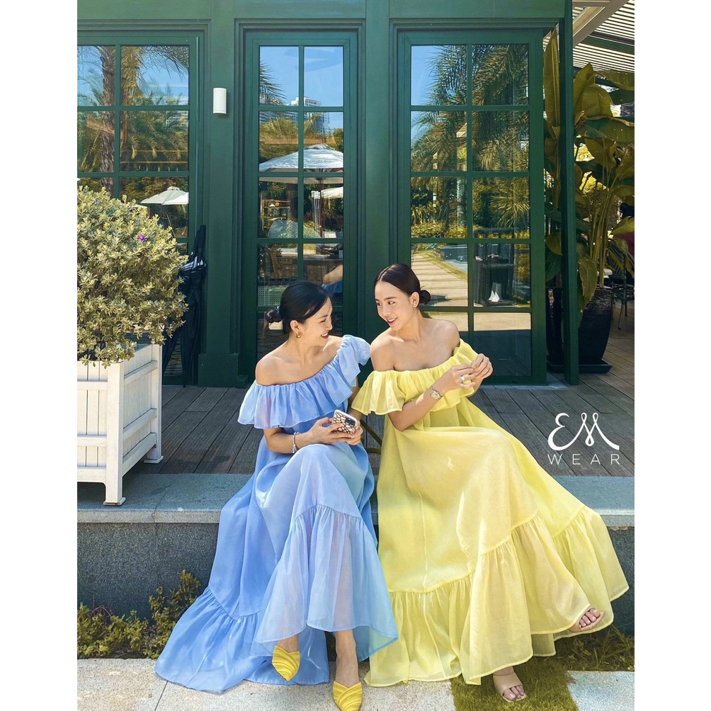 Đầm Maxi Trễ Vai 10 Màu xin | BigBuy360 - bigbuy360.vn