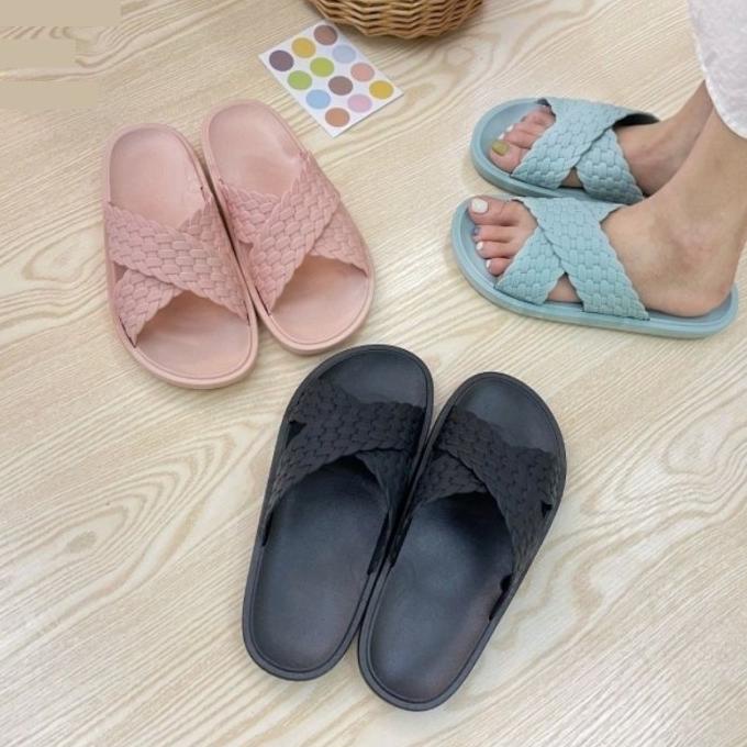 Giày Sandal Cao Su Mềm Quai Chéo Cân Bằng 1969 - X2