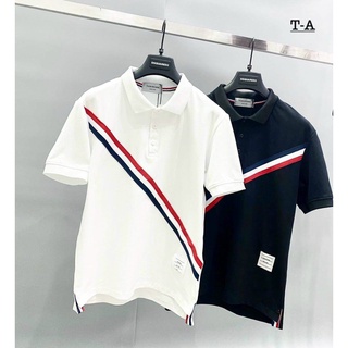 Áo Polo Nam Thom Browne Nam, Áo Phông Nam Phối Sọc Cao Cấp Hot Trend