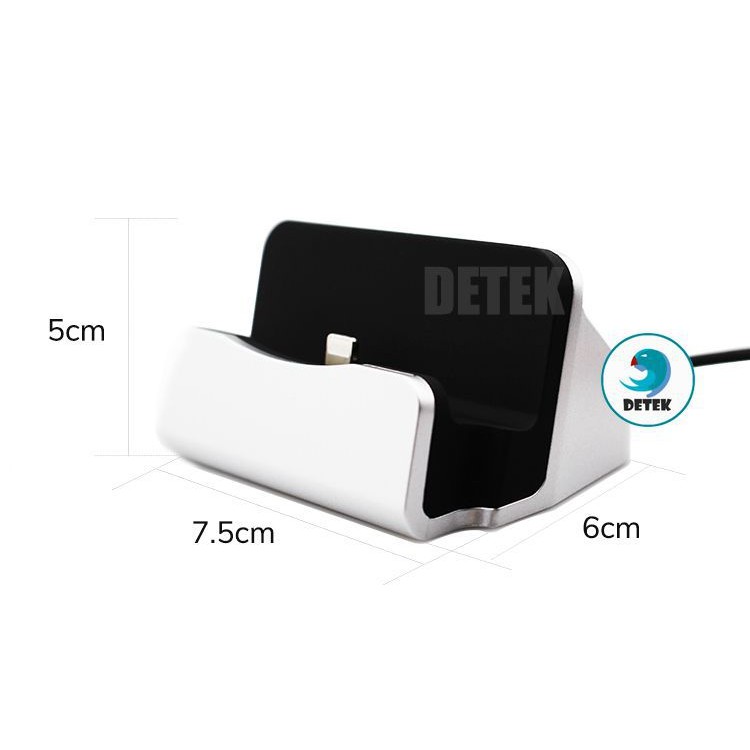 Dock sạc cổng Lightning dành cho iPhone Detek D2