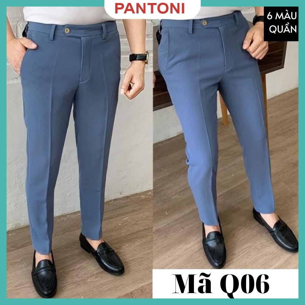 Quần tây nam Korean cao cấp chất vải tuyết mưa, co giãn 4 chiều Hàn dáng ôm body chống nhăn tuyệt đối