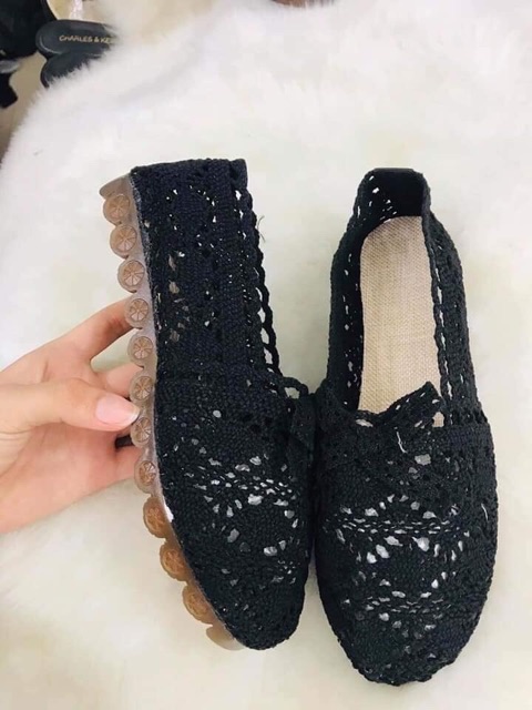 (HÀNG SẴN) GIÀY BỆT REN NƠ VINTAGE | BigBuy360 - bigbuy360.vn