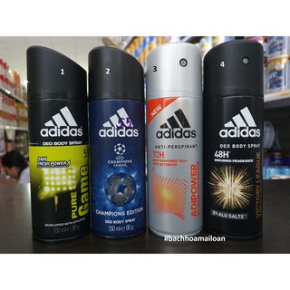 Xịt Khử Mùi Nam Adidas 150ml