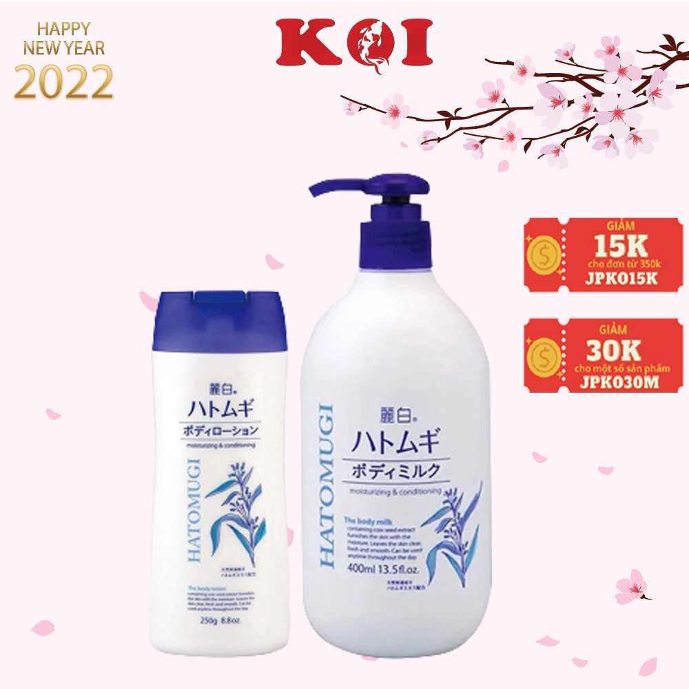 [SHOPEE OUTLET] Dưỡng thể trắng da cấp ẩm Hatomugi Moisturizing & Conditioning The Body