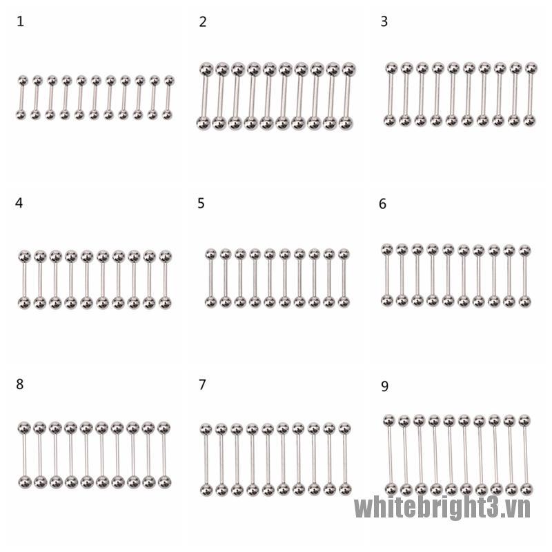 Set 10 khuyên xỏ inox chuyên dụng chất lượng