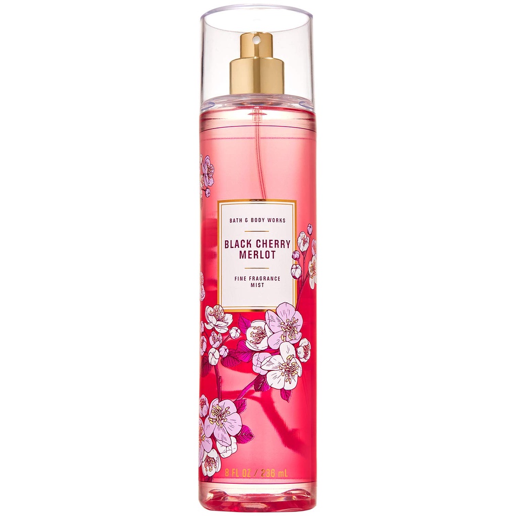 Xịt Thơm Bath &amp; Body Works Black Cherry Merlot 236ml - Mỹ