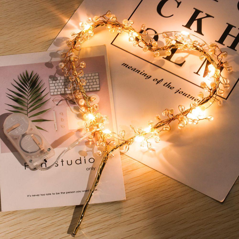 YNATURAL Đèn LED Hình Trái Tim Trang Trí Bánh Kem