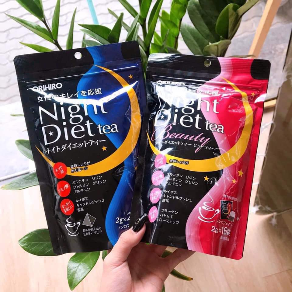 [Hỏa tốc HCM] Trà giảm cân Night Diet Tea Orihiro túi 20 gói thanh nhiệt giải độc giảm mỡ bụng