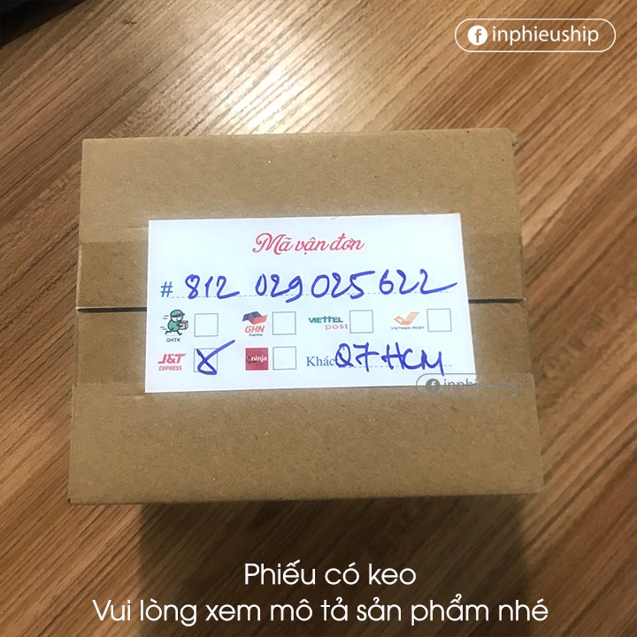 Decal Phiếu Giao Hàng - 20k/100 tem