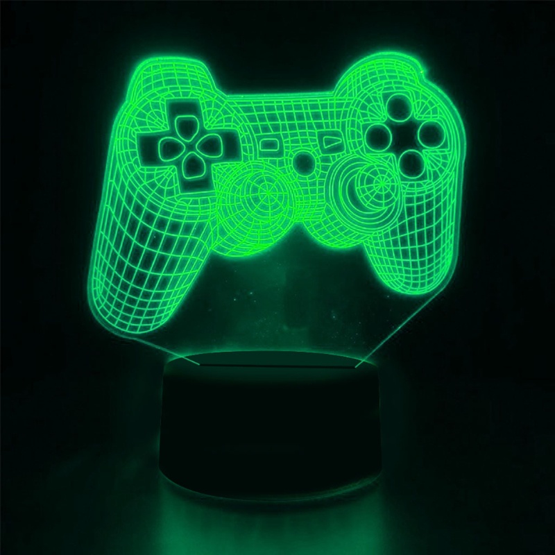 Đèn Led 3D Điều Khiển Từ Xa 16 Màu Sắc Thay Đổi Kèm Phụ Kiện