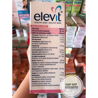 Vitamin tổng hợp Elevit bầu Úc
