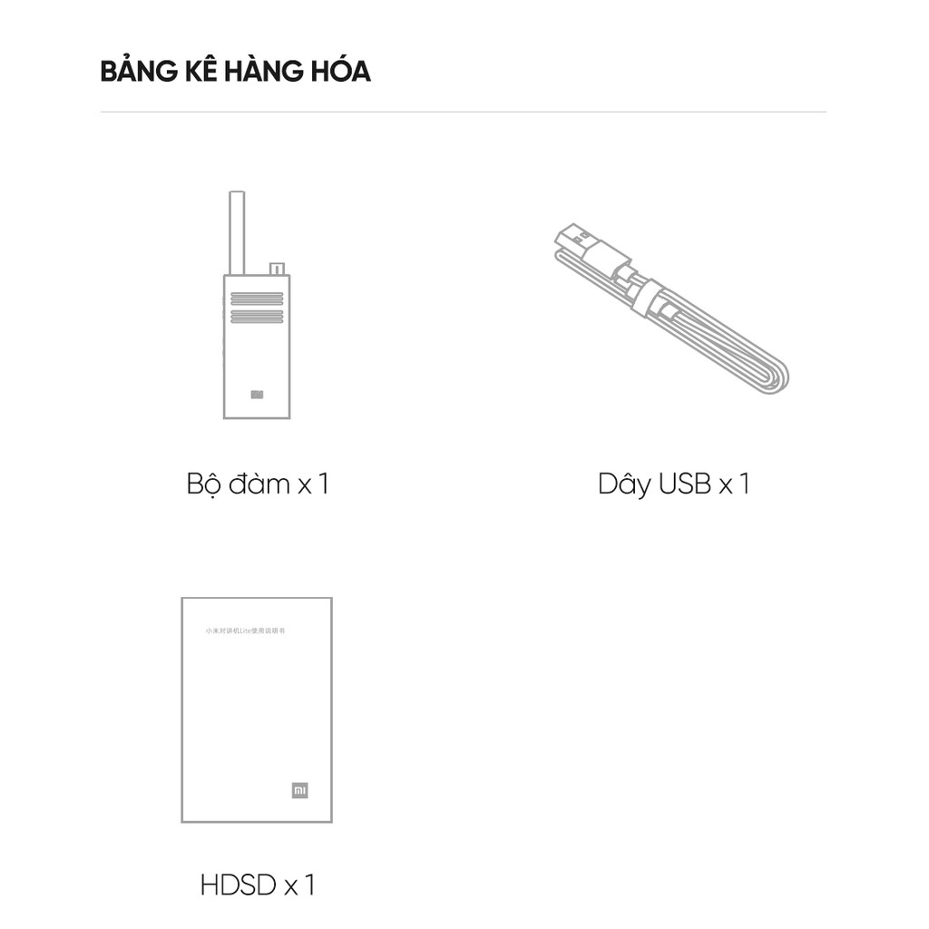Bộ đàm thông minh Xiaomi Walkie-Talkie Lite XMDJJL01