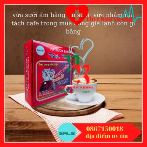 [Cao Cấp]Túi Chườm Nóng Lạnh Đa Năng Thiên Thanh Cỡ Nhỏ 25X28cm