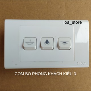 COMBO CÔNG TẮC  PHÒNG KHÁCH LẮP CHÌM( ĐẾ ĐƠN).