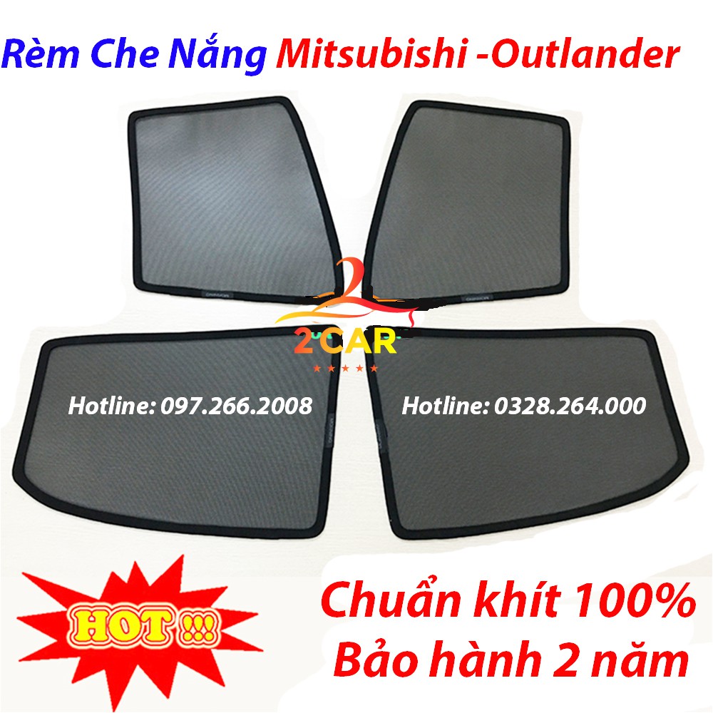 Rèm che nắng xe Mitsubishi Outlander 2017- 2021 , 2022, 2023 có nam hít nam châm cao cấp