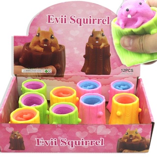 🔥HOT TIKTOK🔥SÓC NÂU MÀU MÈ dẻo siêu kute-Squishy hình SÓC MÀU MÈ TRỐN TRONG GỐC CÂY GUDETAMA mẫu mới 2021 ngộ nghĩnh đ
