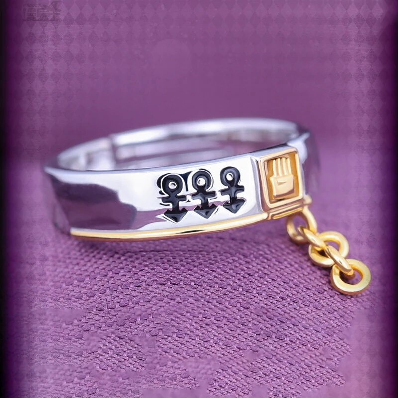 Nhẫn bạc JOTARO  JoJo's Bizarre Adventure anime chibi phụ kiện trang sức đeo tay xinh xắn