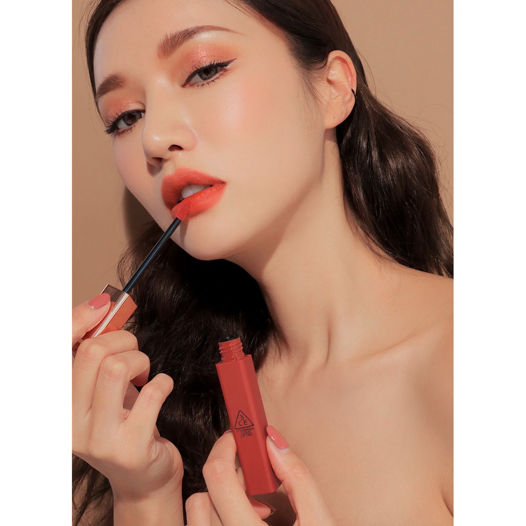 [ Hot New ] Son Kem Lì, Mịn Môi 3CE Cloud Lip Tint #Peach Tease - Màu Cam San Hô