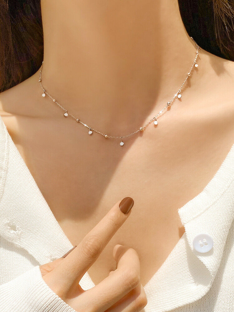 Dây Chuyền Choker Thiết Kế Mặt Hình Tròn Hợp Thời Trang Cho Nữ