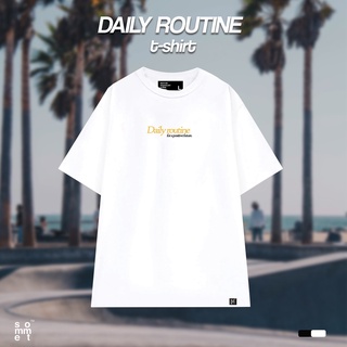 {The Sommet} Áo phông cộc tay Daily Routine trắng