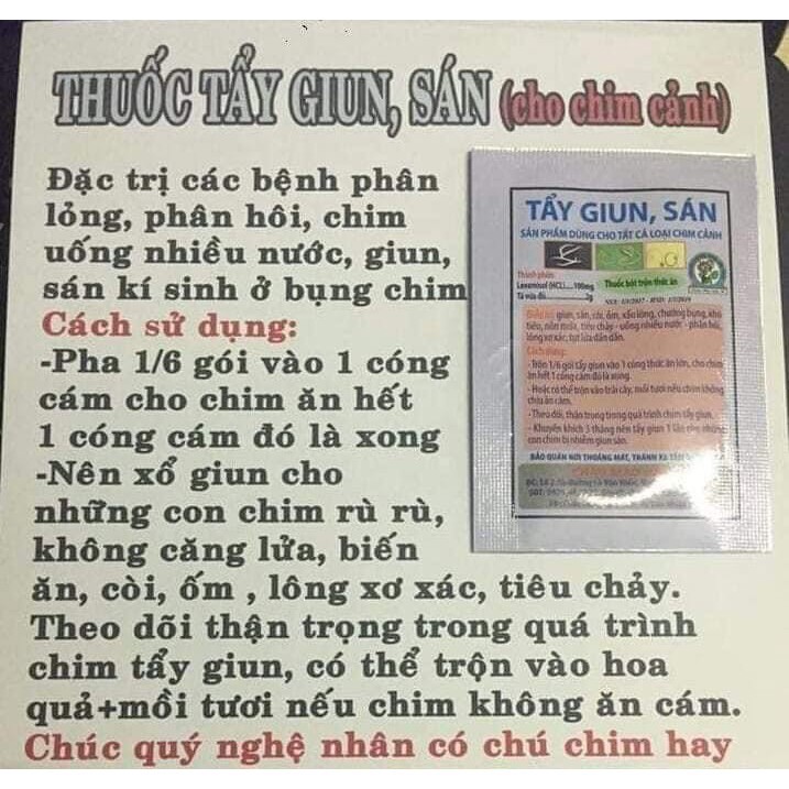 Thuốc tắm dành cho chim cảnh - Combo cho chim khỏe mạnh vitamin,khoáng, bại chân, ho hen,tiêu chảy, long đờm,mọc lông