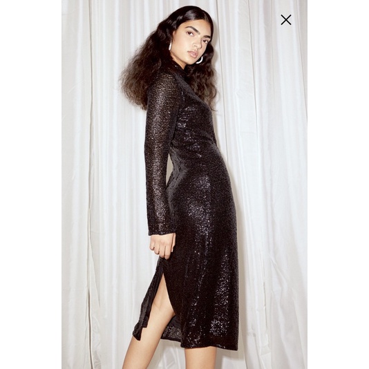 Đầm đi tiệc nữ sequin H&M auth