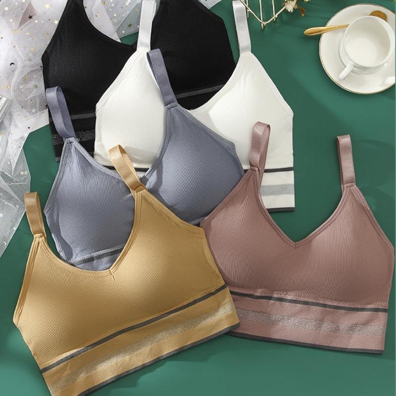 Áo Bra Cotton 2 Dây Dày Dặn SU Official, Áo Tập Gym Co Giãn Thấm Hút Mồ Hôi 6519