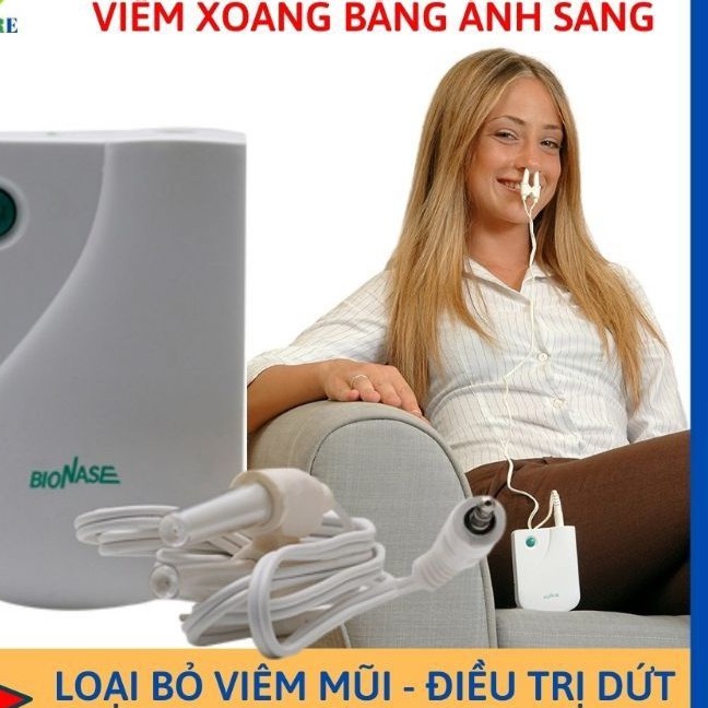 Thiết bị hỗ trợ viêm mũi dị ứng, viêm xoang bằng  chiếu ánh sáng