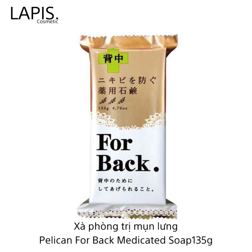 Xà phòng giảm thâm lưng Pelican For Back Medicated Soap 135g