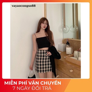Áo thun 2 dây nữ croptop kiểu dáng thời trang dễ phối đồ