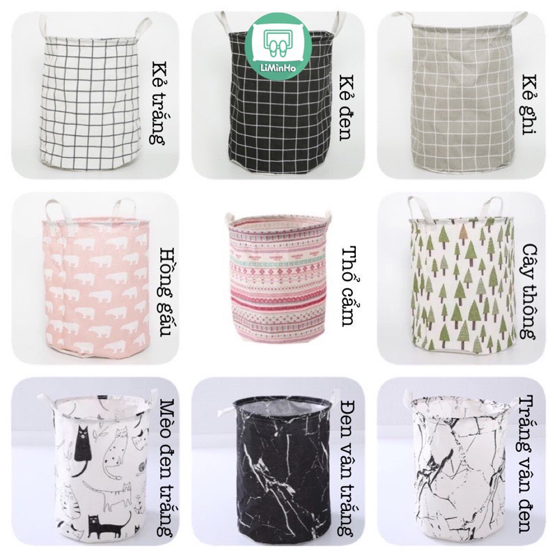 [18 mẫu] Giỏ vải sọt vải đựng đồ chơi cho bé hình thú ngộ nghĩnh 35*40cm (RẤT XINH)